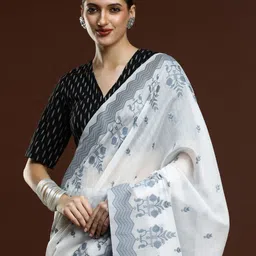 Mitera Ethnic Motifs Printed Designer Chanderi Saree-image-36