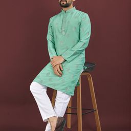 Leipzig Fashion Men Viscose Rayon Kurtas-image-78