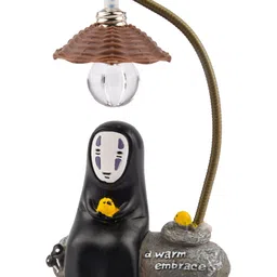 COMICSENSE Black Printed Acrylic Cylindrical Shaped Table Lamp-28