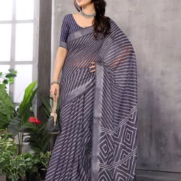vj fashion Zari Leheriya Saree-picture-21