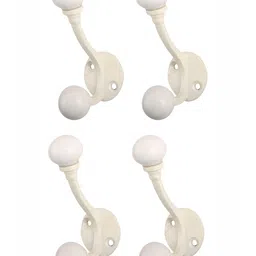 Indianshelf Cream 4 Pieces Metal Wall Hook-image-9