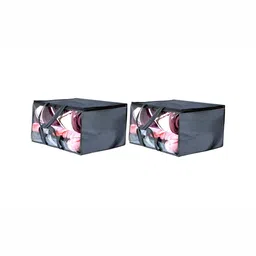 Stylista Grey & Transparent 2 Pieces Waterproof Storage Bag Organisers With Zip-14