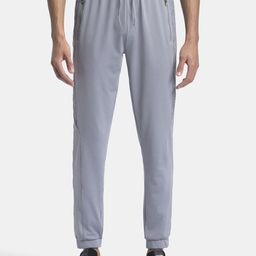 Jockey Microfiber Elastane Stretch Jogger with Zipper Pockets and StayDry Treatment-MV12-image-94