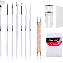 7 Nail Brush, 2 Dotting Pen,1 tip and 1 Nail Stamp-36