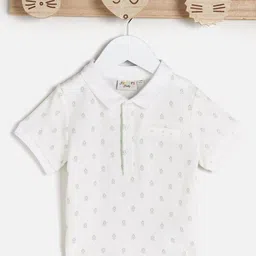 Juniors by Babyshop Boys Printed Polo Collar T-shirt-47