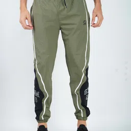 GOTO Men Side Striped Mid Rise Joggers-image-95