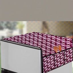 The Furnishing Tree Violet Plastic Refrigerator Cover-image-62