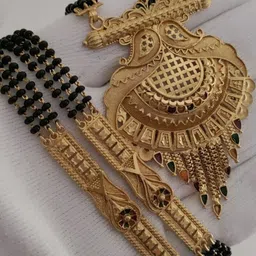 V.K.PAYAL.JEWELLERY Gold-Plated Artificial Beaded Mangalsutra-picture-31