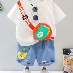 LULU & SKY Boys T-shirt with Shorts-image-57