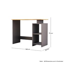 HEXA RED Grey Engineered Wood Study Table For Work From Home Students & Computer Table image 2