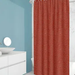 ArtzFolio Rust Printed Waterproof Shower Curtain-12