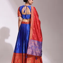 Payu Semi-Stitched Lehenga & Unstitched Blouse With Dupatta image 4