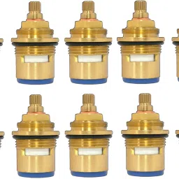 Ceramic Disk Fitting Brass/Spare Part for Taps Repairing/Standard Size (3/4 Inch) Spindle Disc Tap Inner Part Fitting Cartridge#1 Faucet Spindle-3