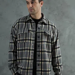 FUGAZEE Men Tartan Checks Opaque Checked Casual Shirt-image-81