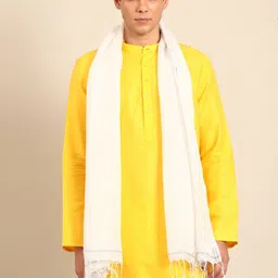 Linen Club Unisex Striped Tasselled Stole-image-89