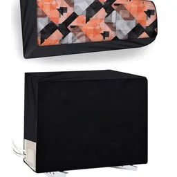 The Furnishing Tree Black Printed Air Conditioner Cover-picture-27