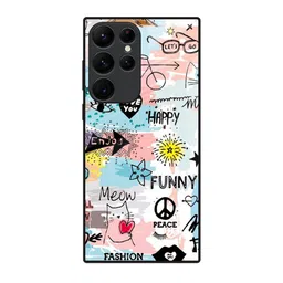 QRIOH Typography Printed Samsung Galaxy S22 Ultra Back Case Mobile Accessories-8