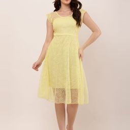 Mast & Harbour Women Round Neck Empire Mini Dress-image-80