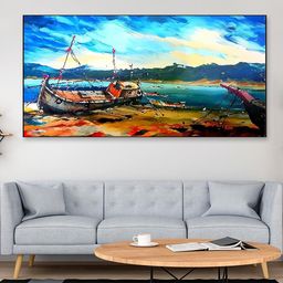 DEKORSTATION Blue Canvas Wall Art-image-86