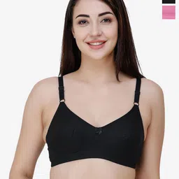College Girl Full Coverage Back Closure Cotton 2 Bra-image-3
