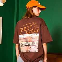 Bonkers Corner Women Graphic Printed Round Neck Cotton Oversized T-shirt-image-32