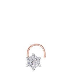 Sparkles Lab Grown Diamond 0.15 Carat Round Shape Solitaire Diamond Nose Pin 14K-image-69