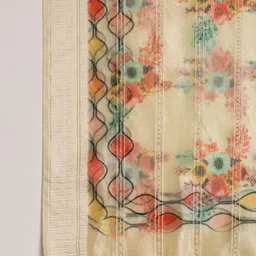 Kaizen TEXO FAB Ethnic Motifs Printed Organza Dupatta image 2