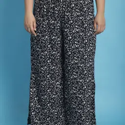 theRebelinme Women Plus Size Floral Printed Palazzos-image-67