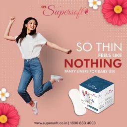 cpl supersoft Supersoft fresh Pantyliner (combo of 2) 40 liners everyday use Pantyliner image 2