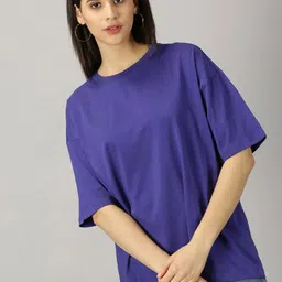 The Roadster Lifestyle Co Pure Cotton Oversized Fit Short Sleeve T-Shirt-image-37
