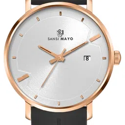 SANSIMAYO Men Round Dial Water Resistant Analogue Watch SM-WM-167-WHITE image 4