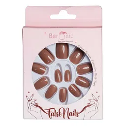 BEROMT Set Of 16 Salon Finish Press On Nail Tip With Application Kit - BFN382PSN-3