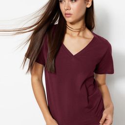 Trendyol Women V-Neck Pockets T-shirt-picture-46