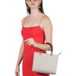 Flingo Women Striped Oversized Structured Handheld Bag-16