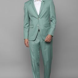 allen solly Men Single Breasted - 2 button Solid Suit-picture-42