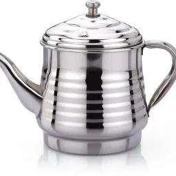 Duet - Stunning Classy Hand-PolishedStainless Steel Tea Serving Pot with Handle Tea Urn-image-85