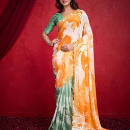 Mitera Poly Chiffon Saree-27
