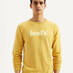 Levis Brand Logo Printed Crew Neck Cotton Pullover Sweater-picture-6