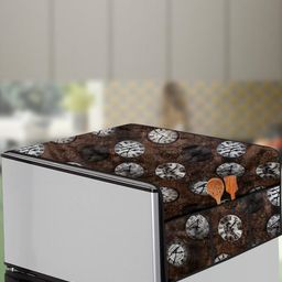 The Furnishing Tree Coffee Brown Plastic Refrigerator Cover-image-40