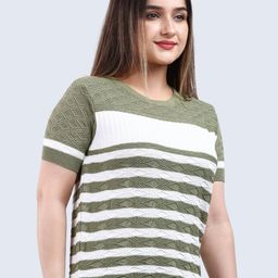 FEVERFEW Women Self Design Cotton Top-picture-11