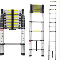 13 Feet Portable Lightweight Compact Ultra Stable 3.8 Meter Telescopic Aluminium Ladder-9