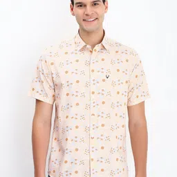 Allen Solly Men Spread Collar Floral Printed Cotton Slim Fit Casual Shirt-image-59