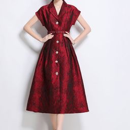 JC Collection Women Floral Printed A-Line Midi Dress-image-57