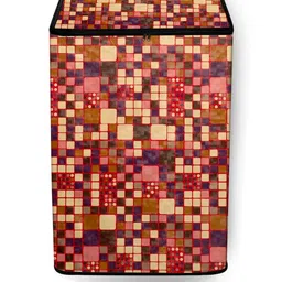 The Furnishing Tree Washing Machine Cover Abstract Pattern Brown Compatible for Whirlpool 6 Kg Full-image-71