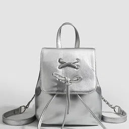 RAVE Women PU Zip Closure Backpack-45