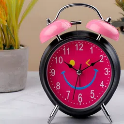 Archies Pink Printed Traditional Alarm Clock-58