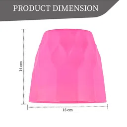 Kuber Industries Pink 2 Pieces Barfi Pattern Flower Pots for Garden image 3