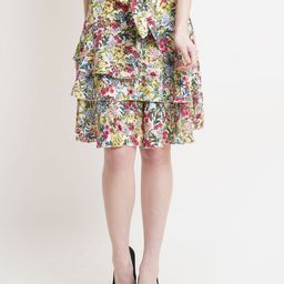 MISS HAUTE Printed Fit & Flared Mini Skirt-picture-39