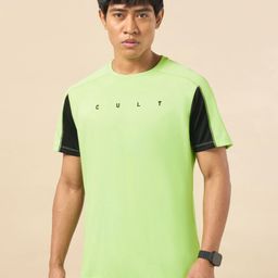 CULT Colourblocked Moisture Wicking Training T-shirt-image-65