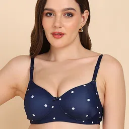 Tweens Polka Dots Printed Medium Coverage Lightly Padded T-shirt Bra with All Day Comfort-picture-5